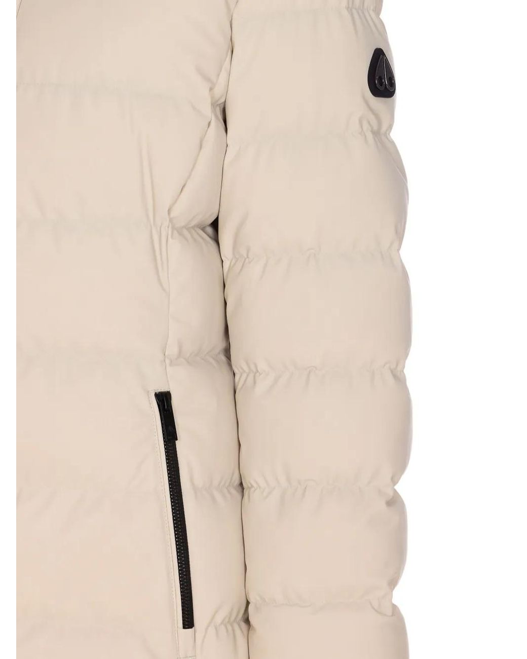 Moose Knuckles Natural Hooded Padded Down Jacket
