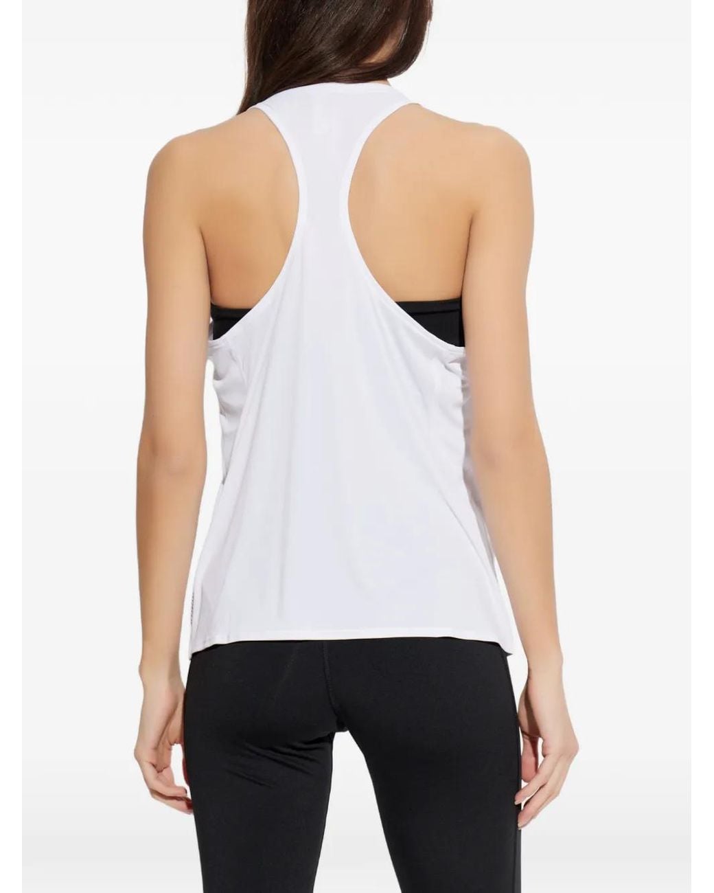 Adidas White Adizero Essentials Running Tank Top