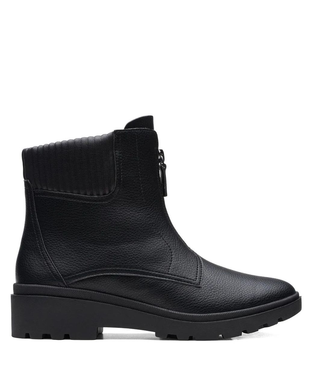 Clarks Black Calla Zip Boots