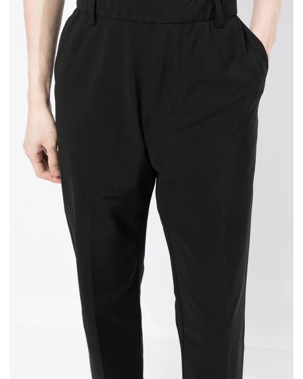 James Perse Black Straight-Leg Tailored Trousers for men
