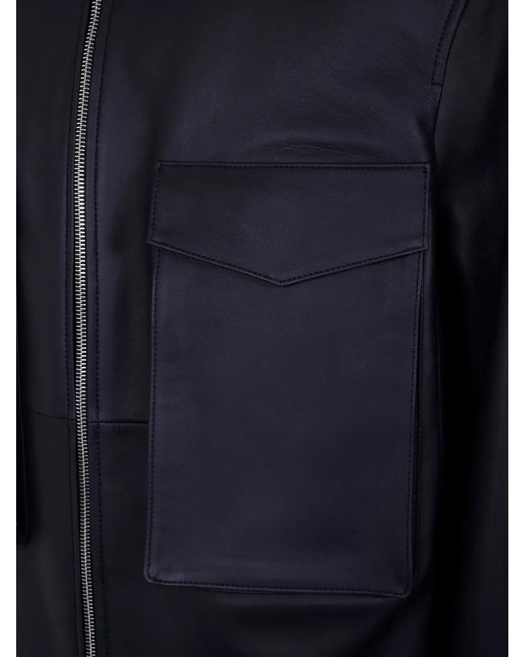 Desa Blue Leather Jacket for men