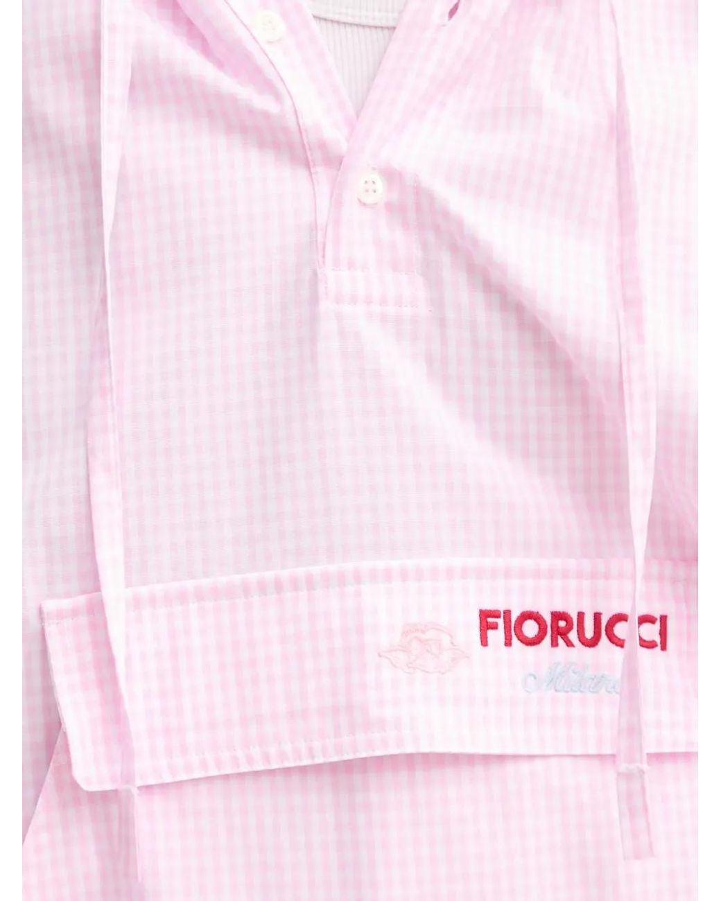 Fiorucci White Gingham Hoodie