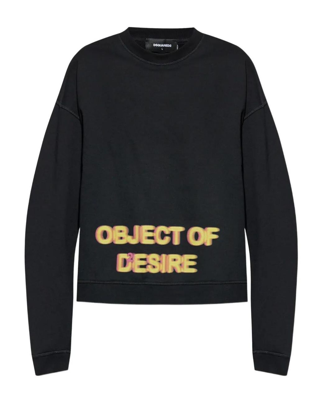 DSquared² Black Sweatshirt With Logo for men
