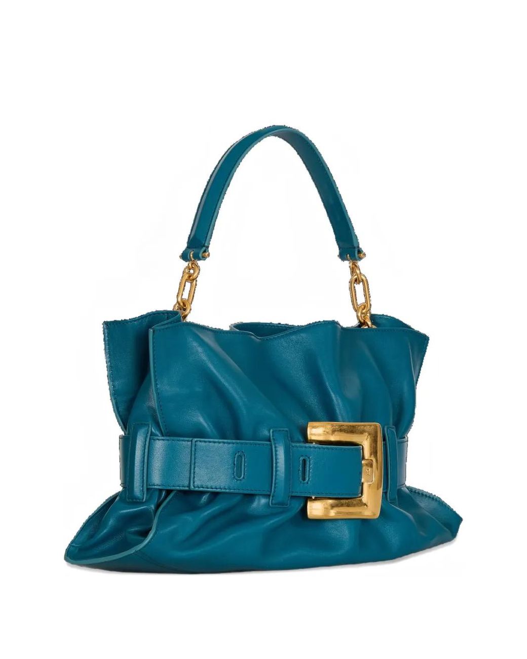Balmain Blue Medium Anthem Bag