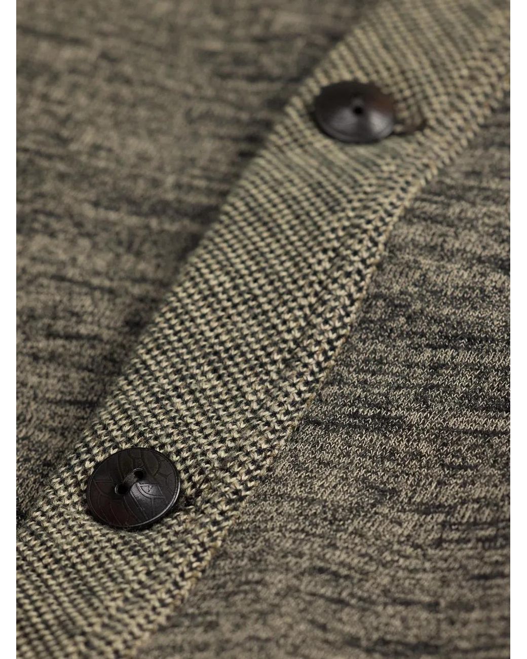 RRL Green Cardigan En Coton À Boutonnière for men