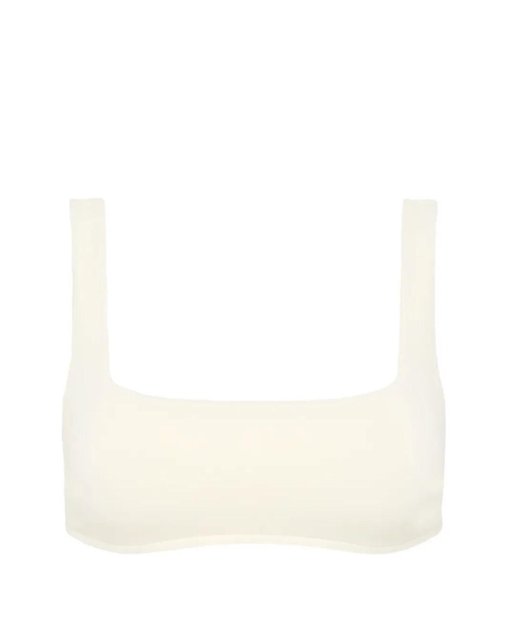Bondi Born White Aria Square-Neck Bikini Top