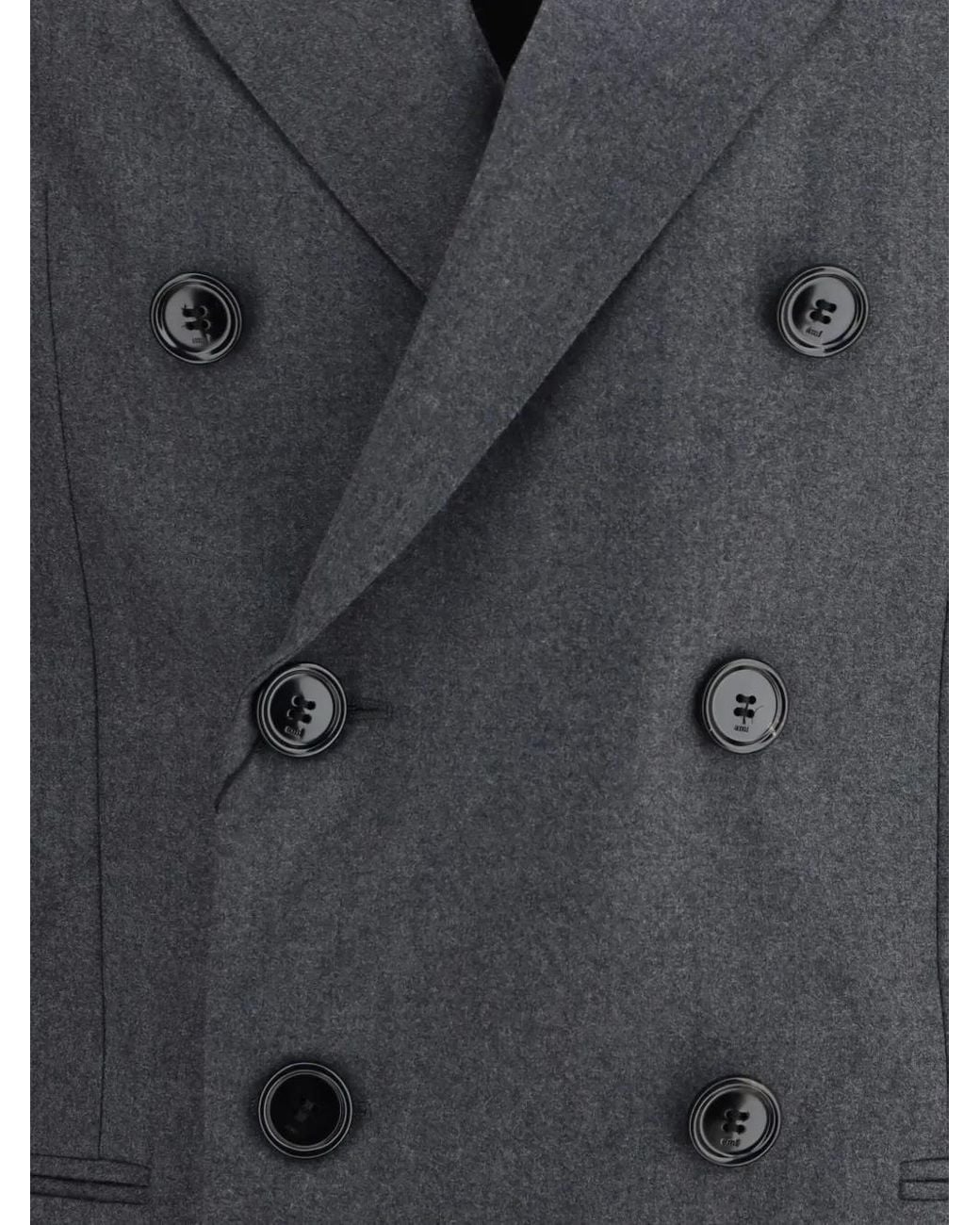 AMI Wollen Blazer in het Black voor heren