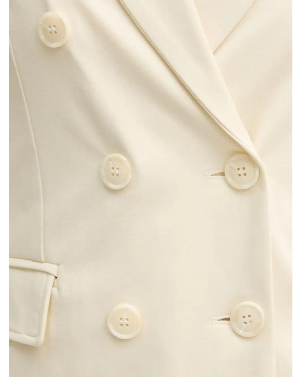 Silvian Heach Natural Double-Breasted Blazer