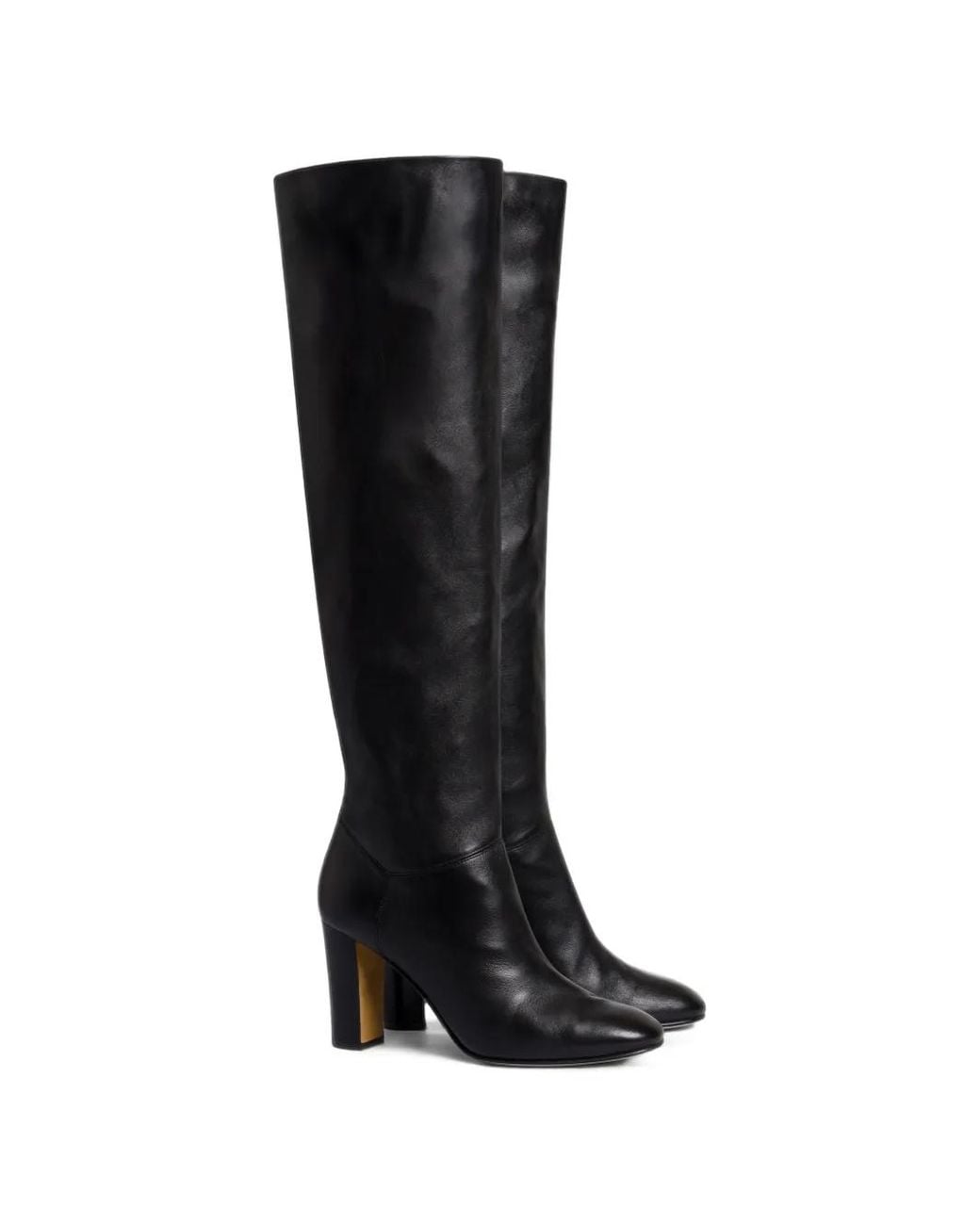 Alberta Ferretti Black Bottes En Cuir
