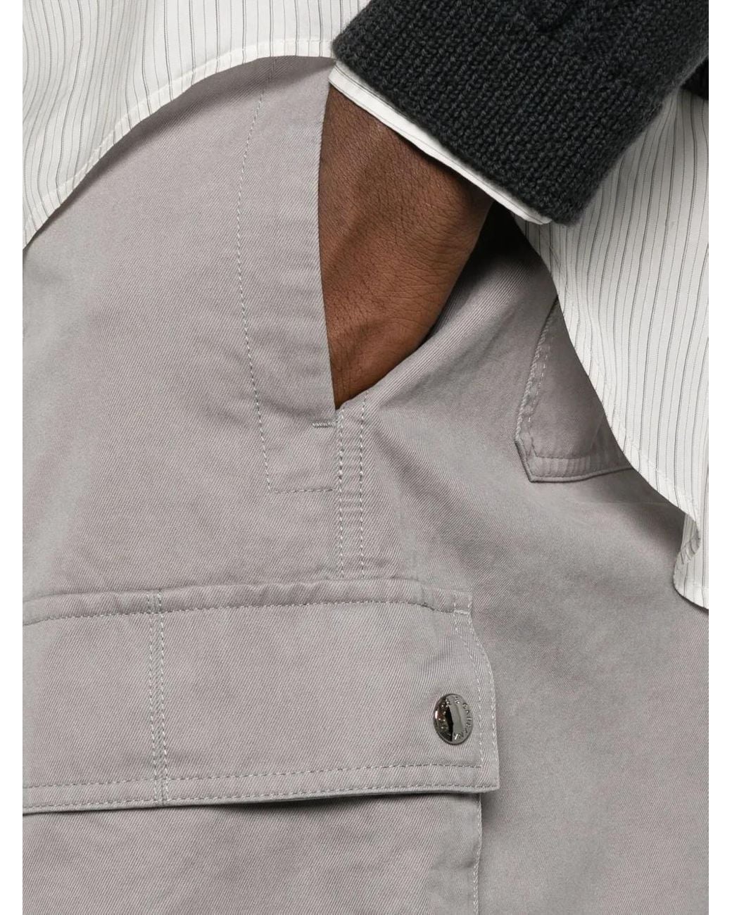 Dolce & Gabbana Gray Cargo Pocket Trousers for men