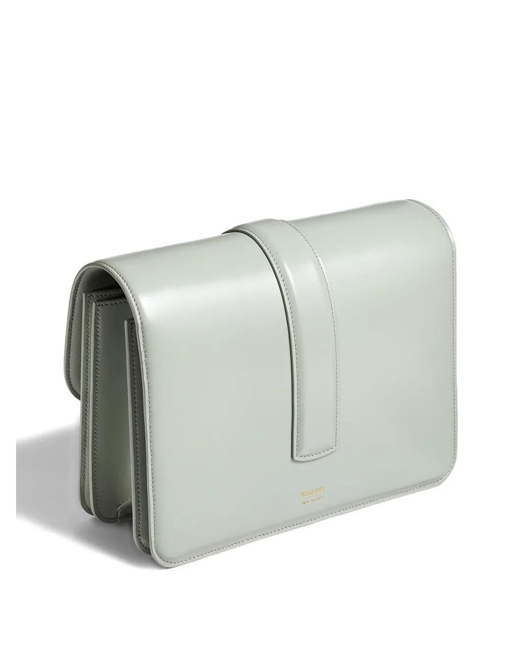 Khaite Gray Blake Leather Crossbody Bag