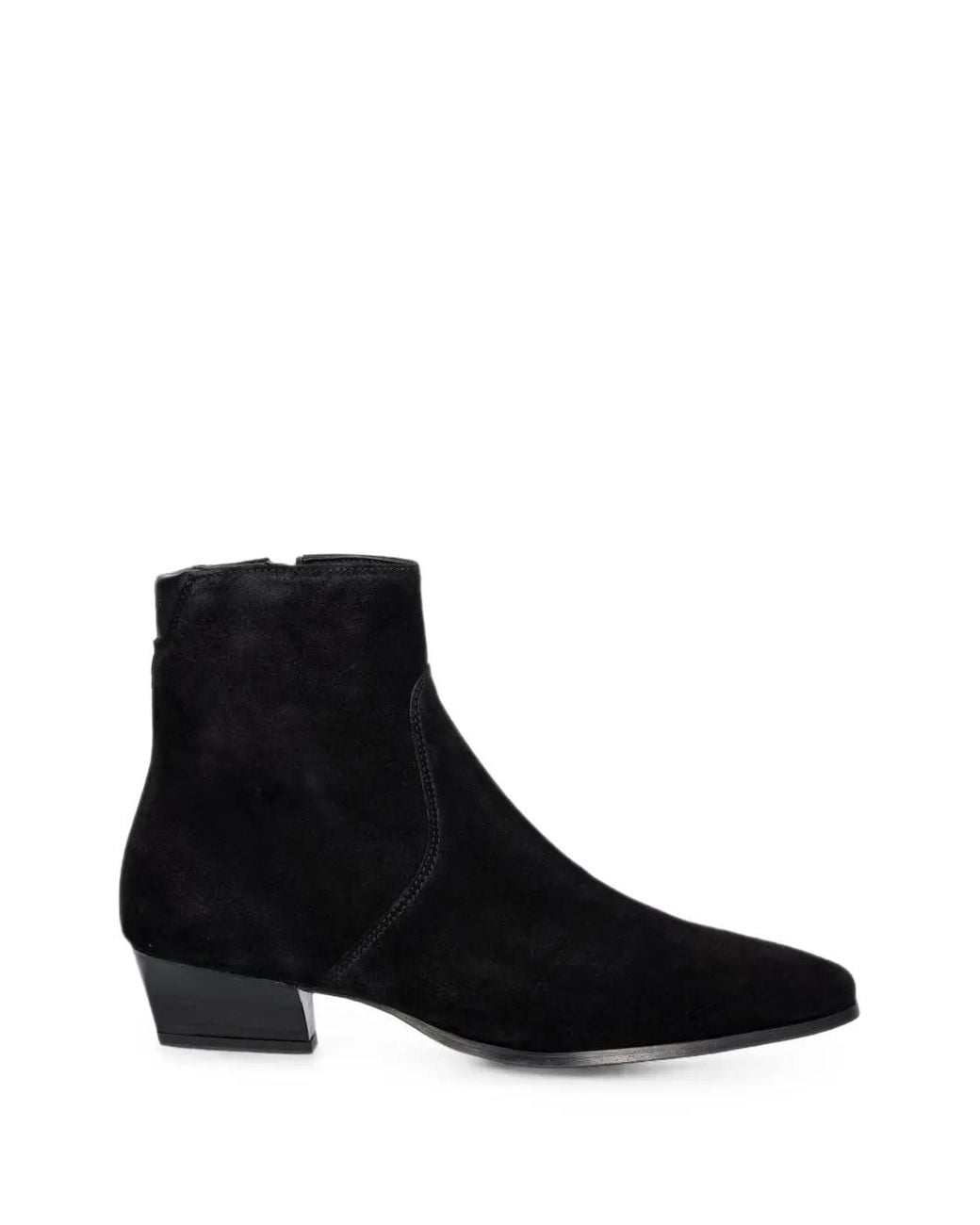 Gant Black Pointed-Toe Suede Ankle Boots