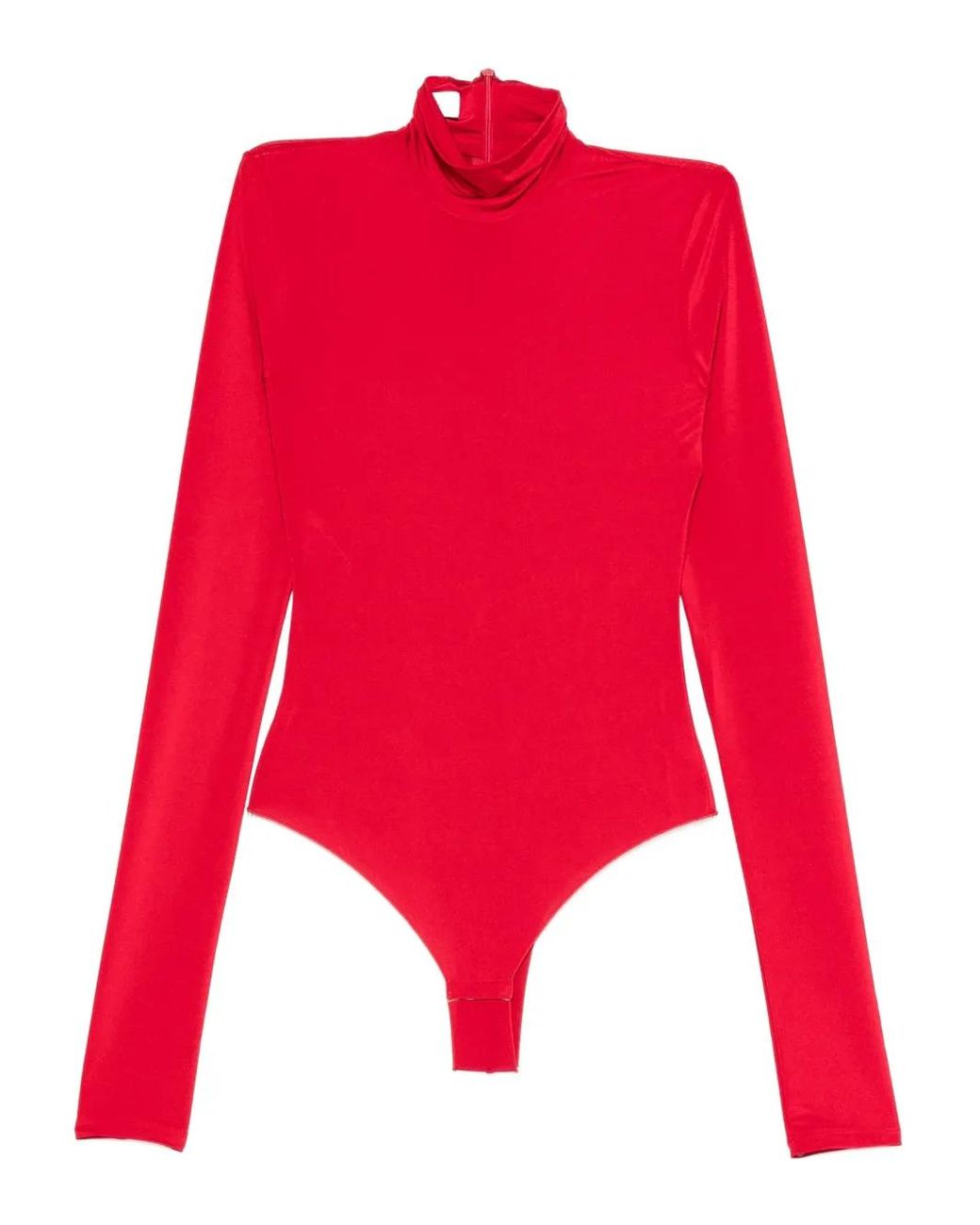 ANDAMANE Red Long-Sleeve Roll-Neck Body