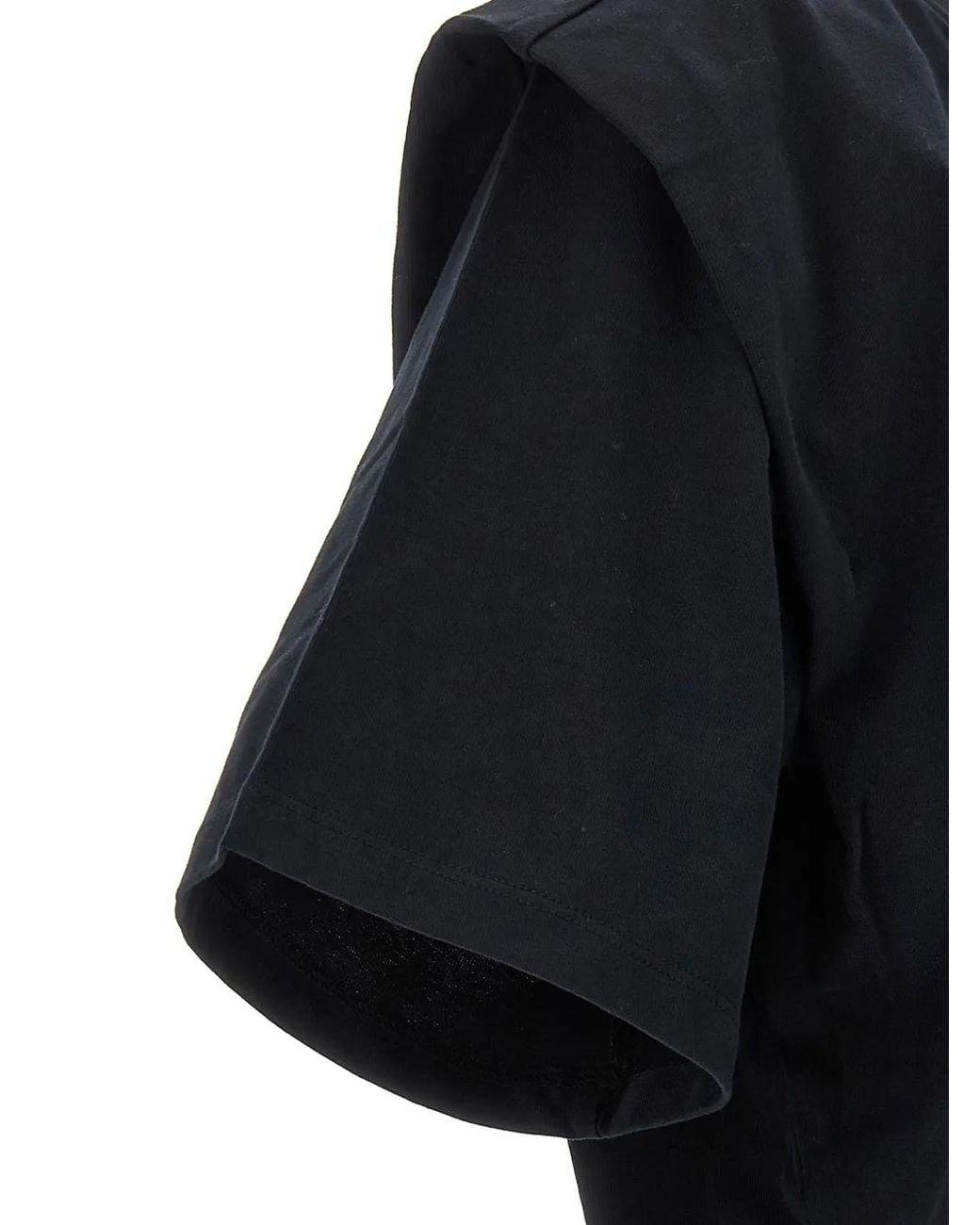 Isabel Marant Black Zelitos Padded-Shoulder T-Shirt