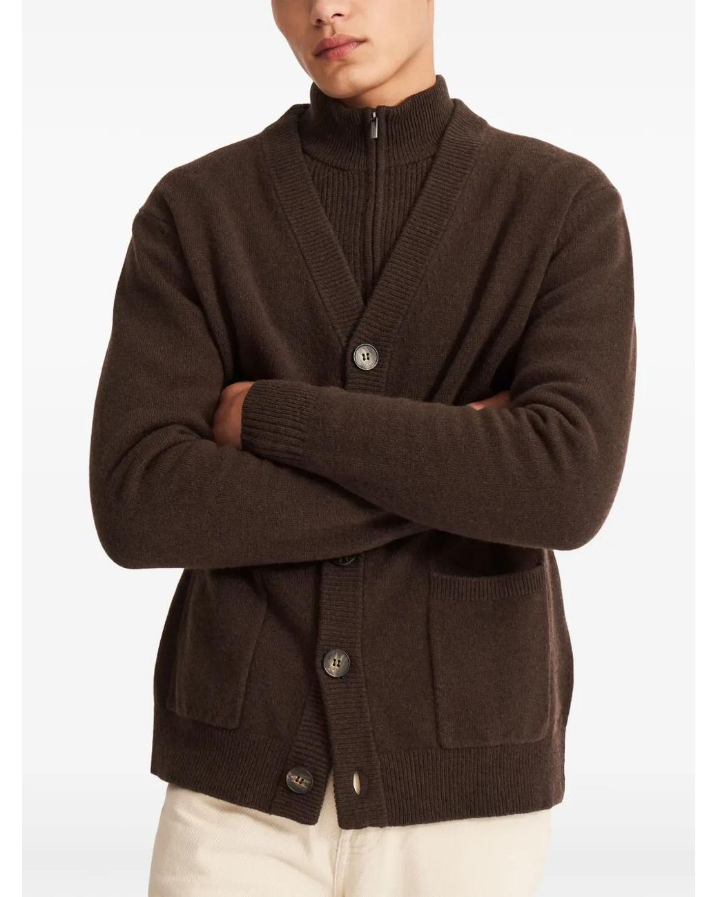 Pringle of Scotland Pullover mit V-Ausschnitt in Brown für Herren