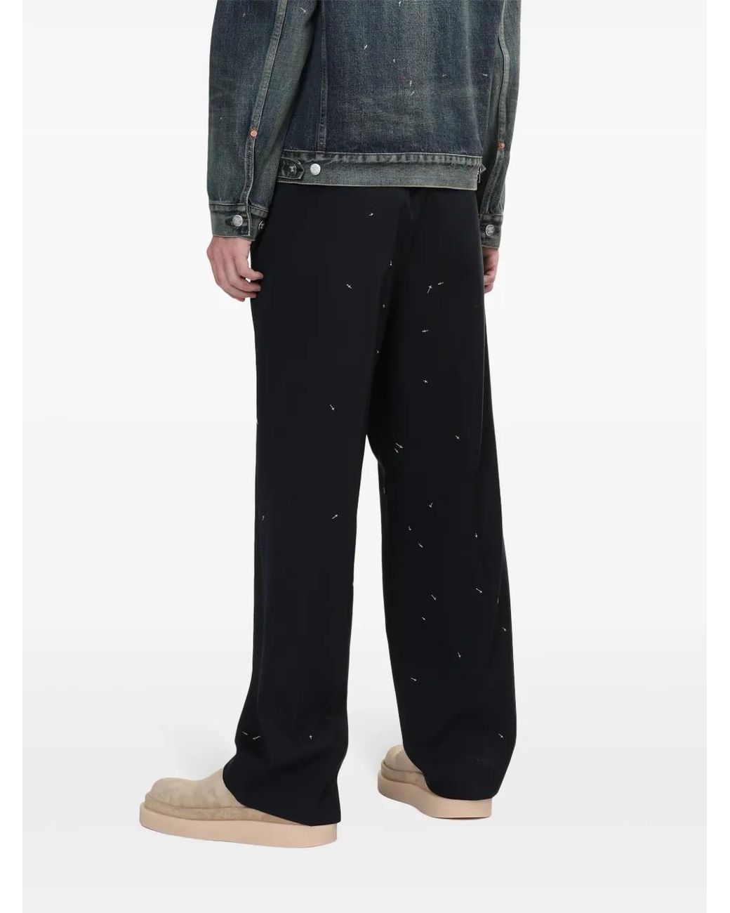 Undercover Blue Wool Trousers for men