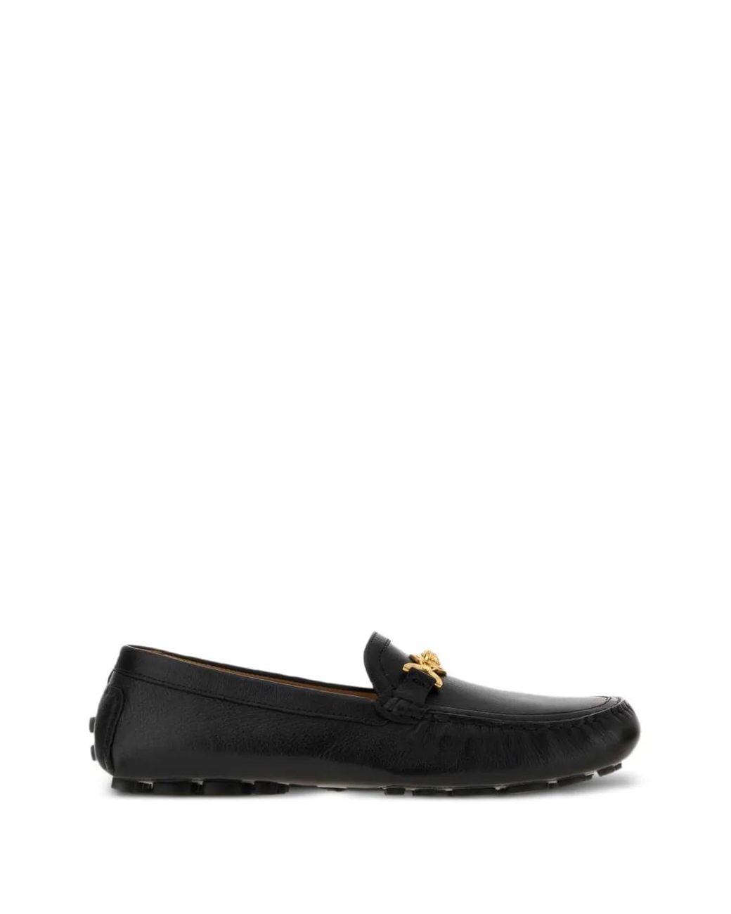 Versace Black Robin Driver Shoes for men