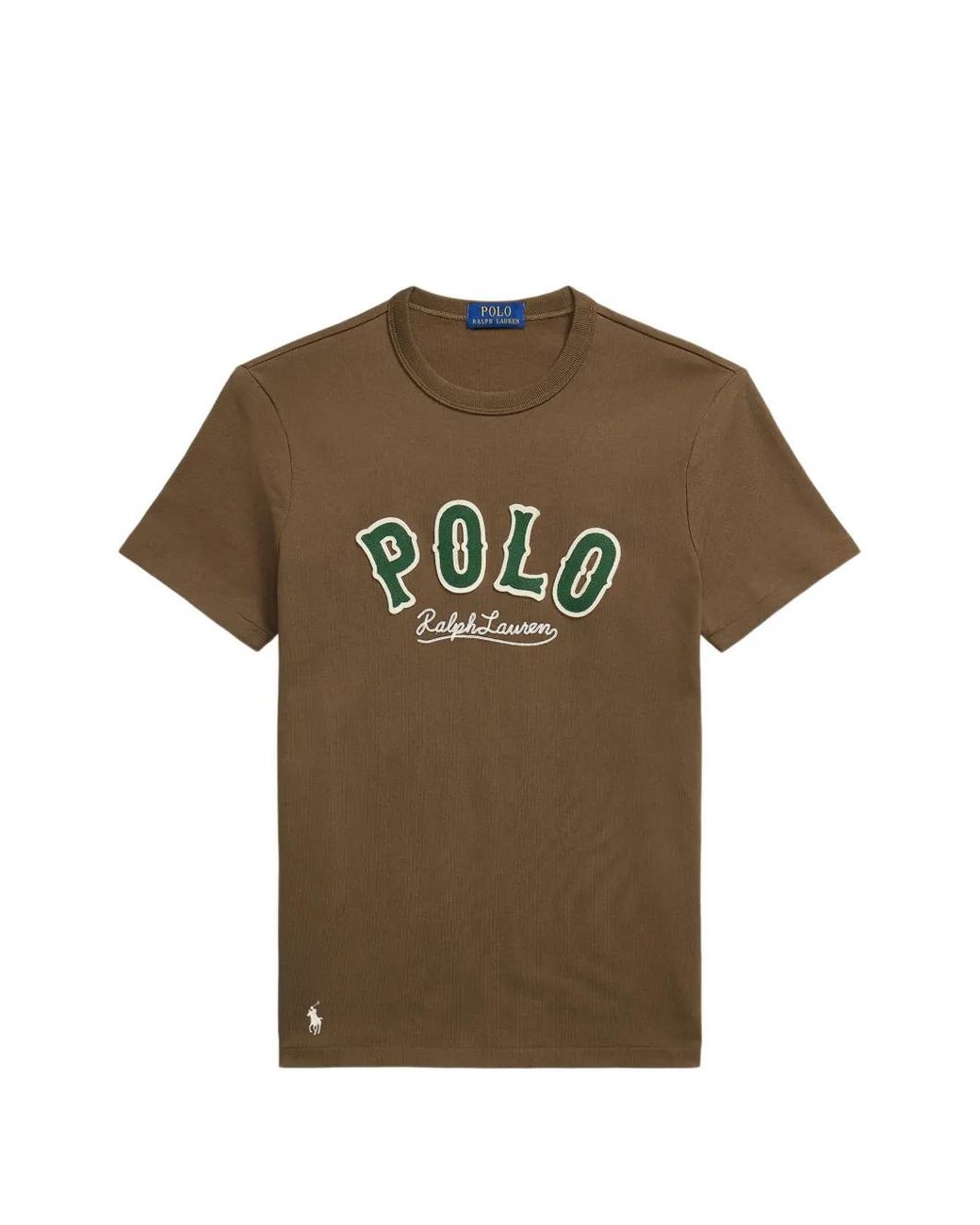 Polo Ralph Lauren Green Logo-Detail Crew Neck T-Shirt for men