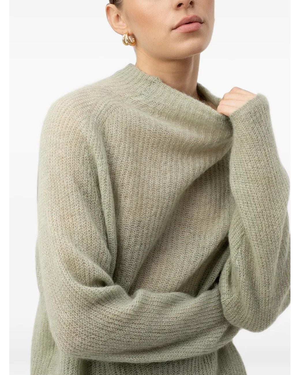 Boss Green Alpaca-Blend Sweater With Mock Neck