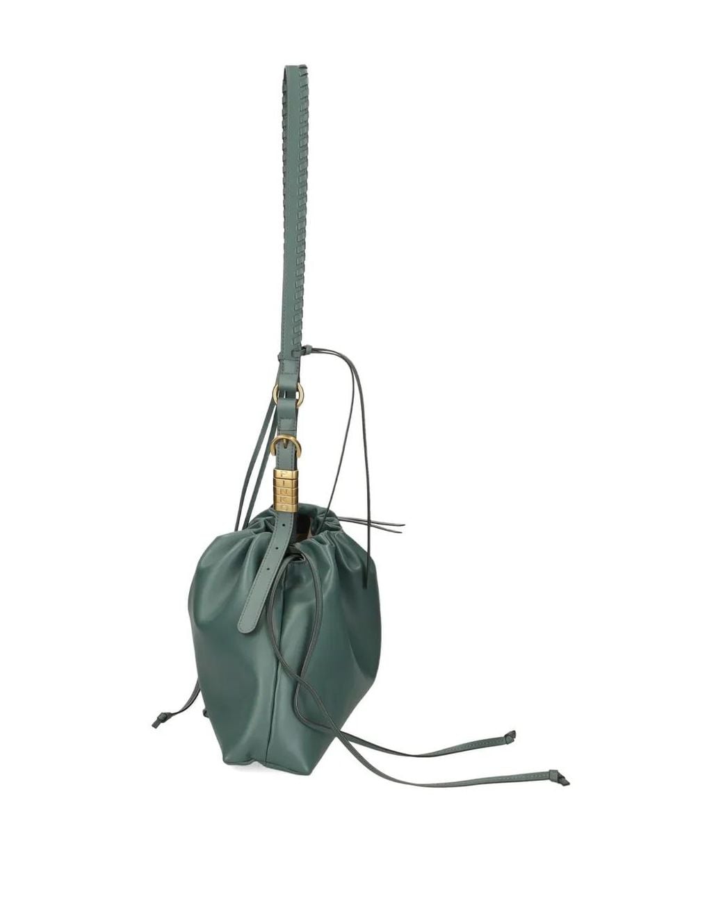 Pinko Green Large Shoulder Clutch