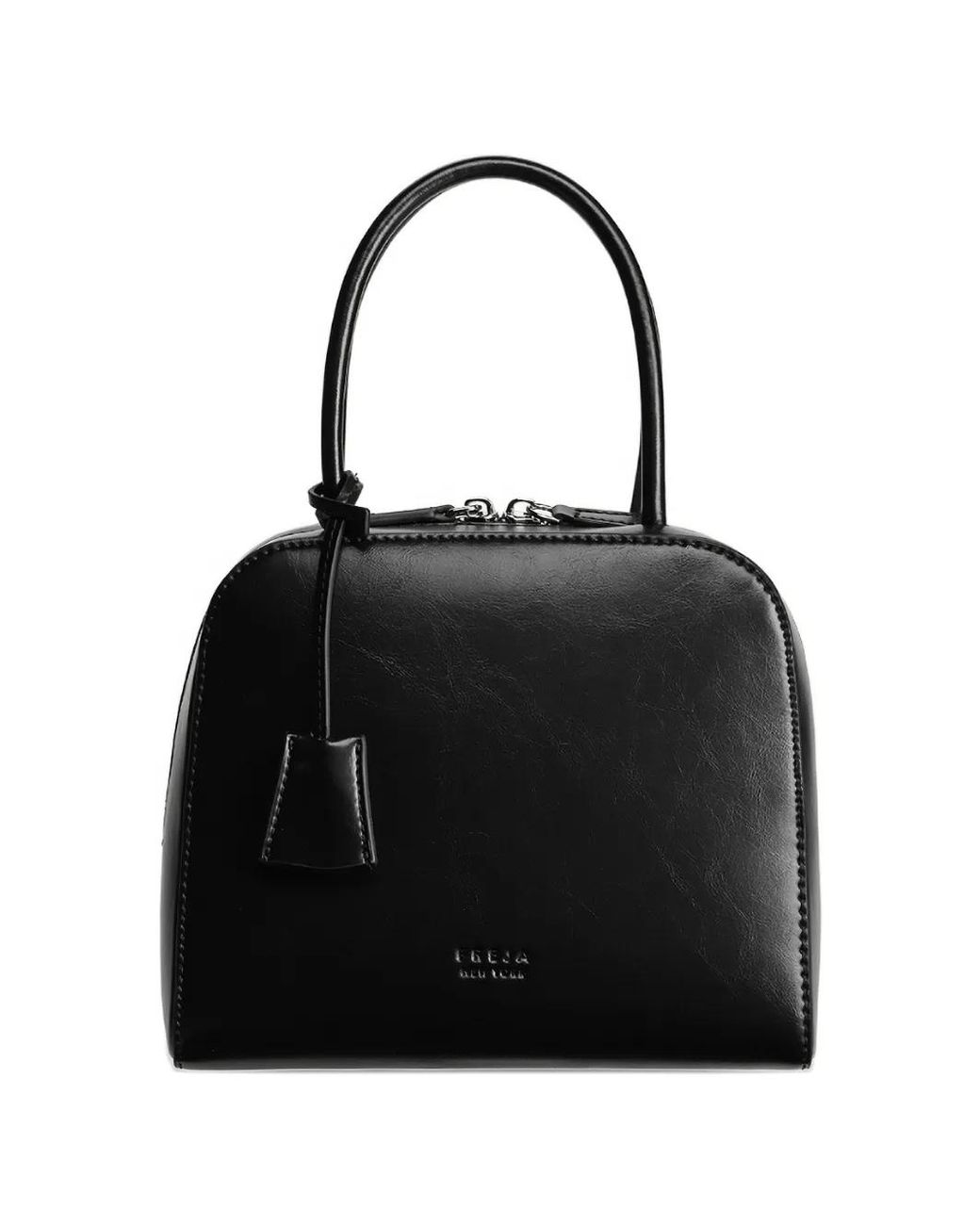 Freja NYC Black Miro Top-Handle Bag