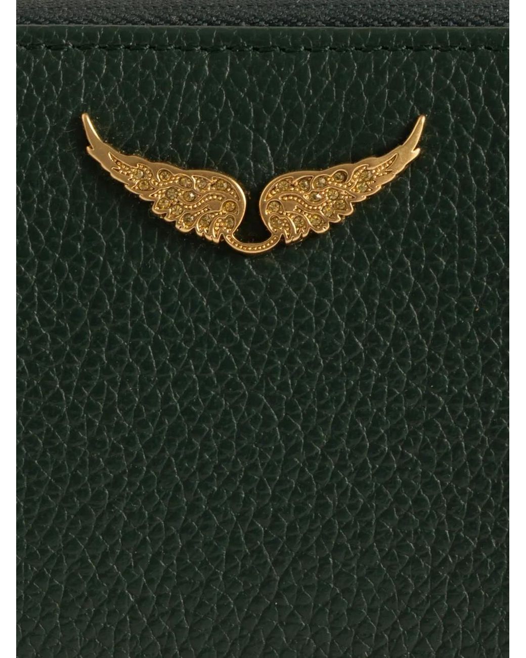 Zadig & Voltaire Green Mini Zv Coin Purse