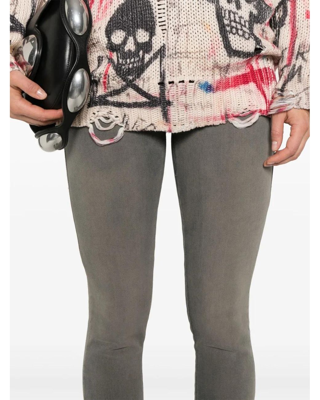 DIESEL Gray Skinny Denim Jeans