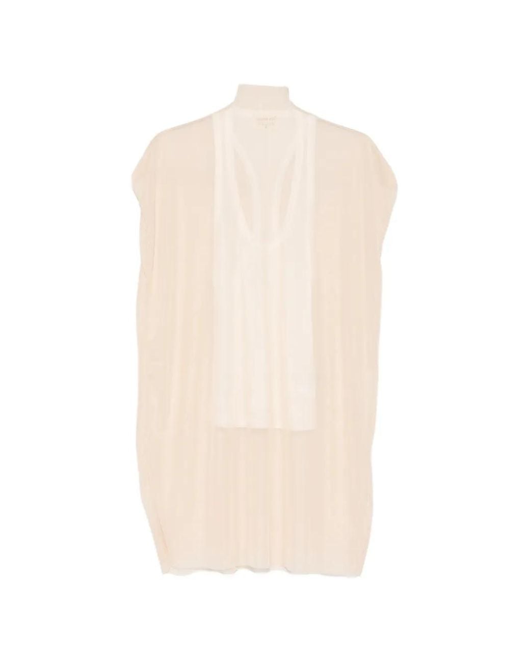 Patrizia Pepe White Light Racerback Tank Top