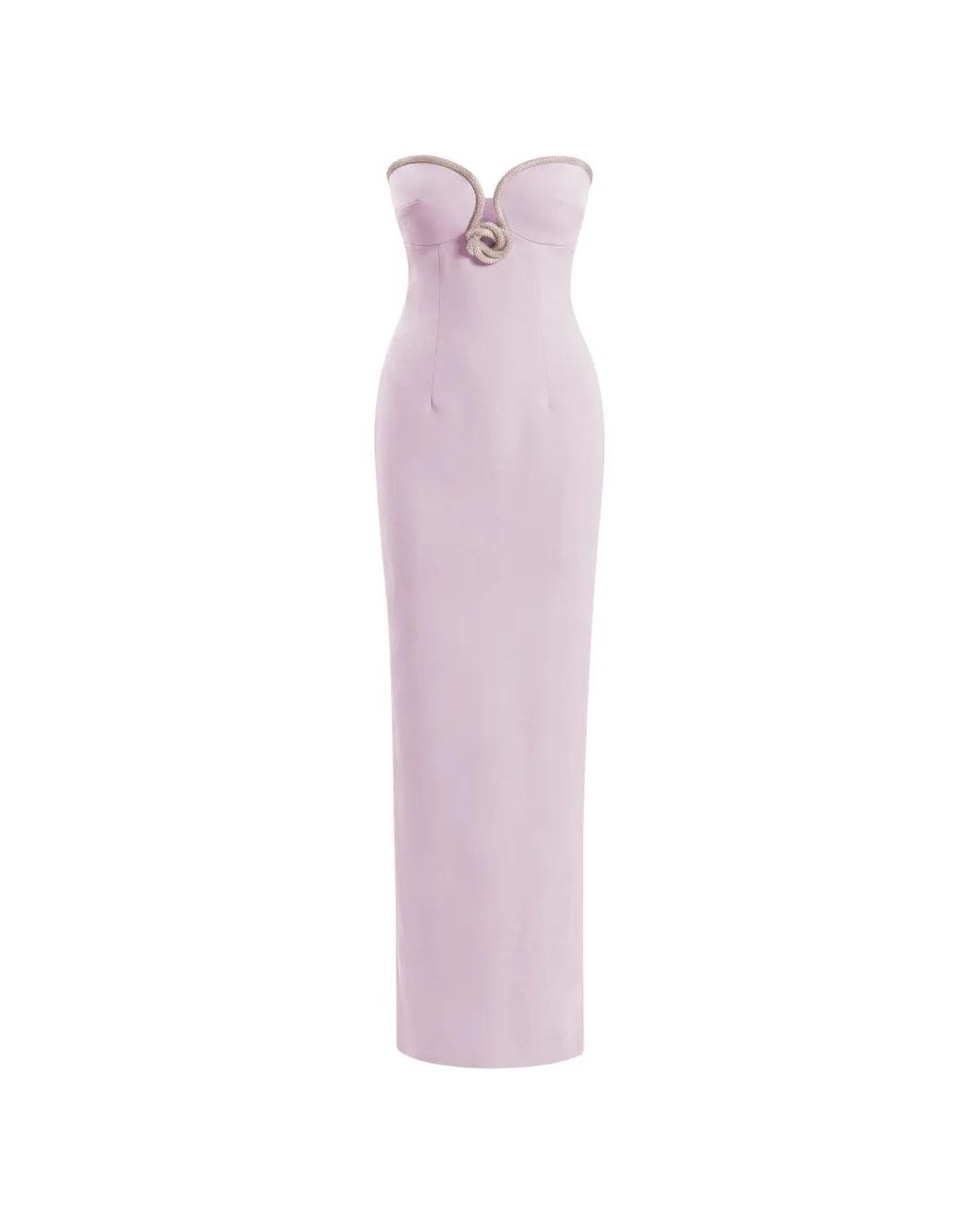 Saiid Kobeisy Pink Strapless Maxi Dress