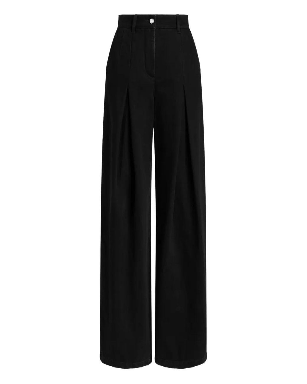 Dolce & Gabbana Black Pleated Jeans