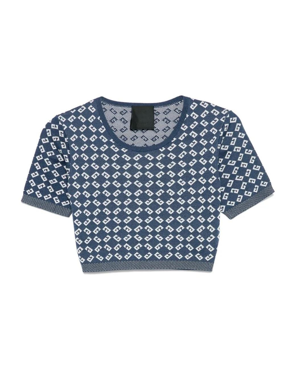 Cropped Top Blu-Donna di Givenchy in Blue