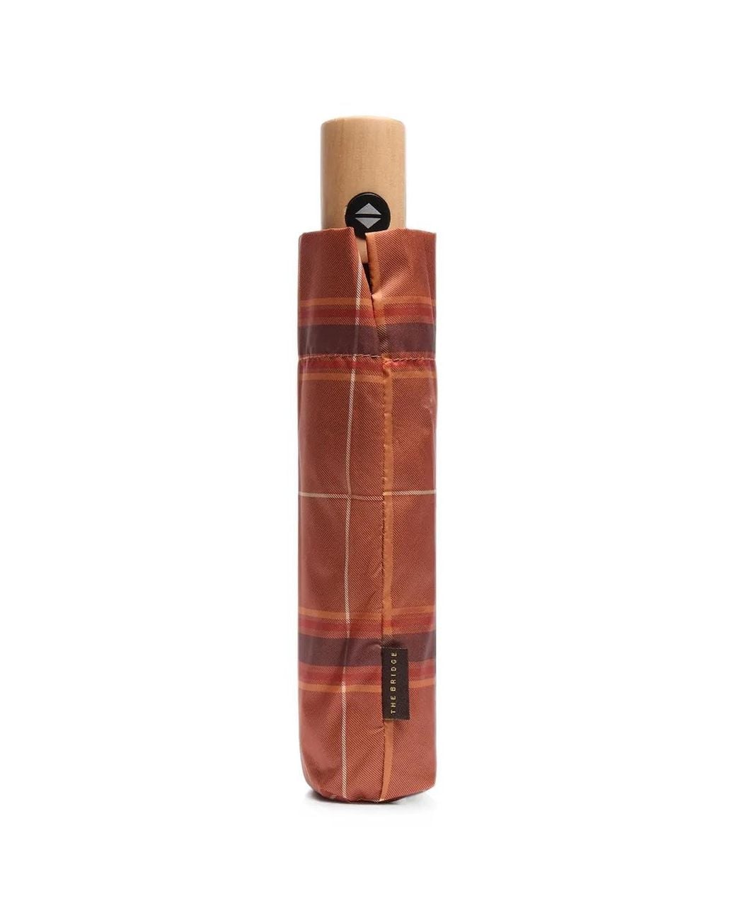 The Bridge Red Ombrelli Tartan-Print Compact Umbrella