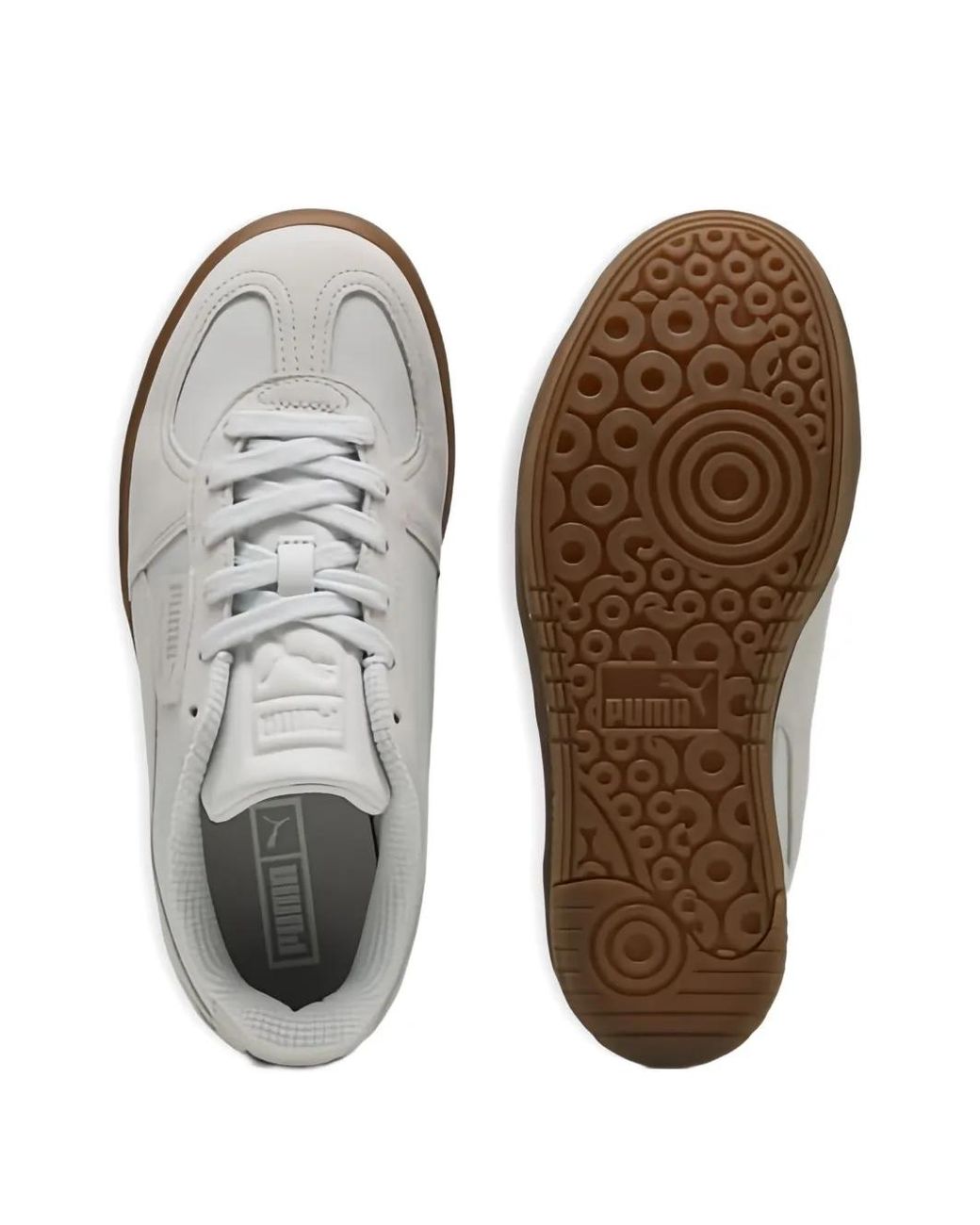 PUMA White Palermo Elevata Premium Sneakers