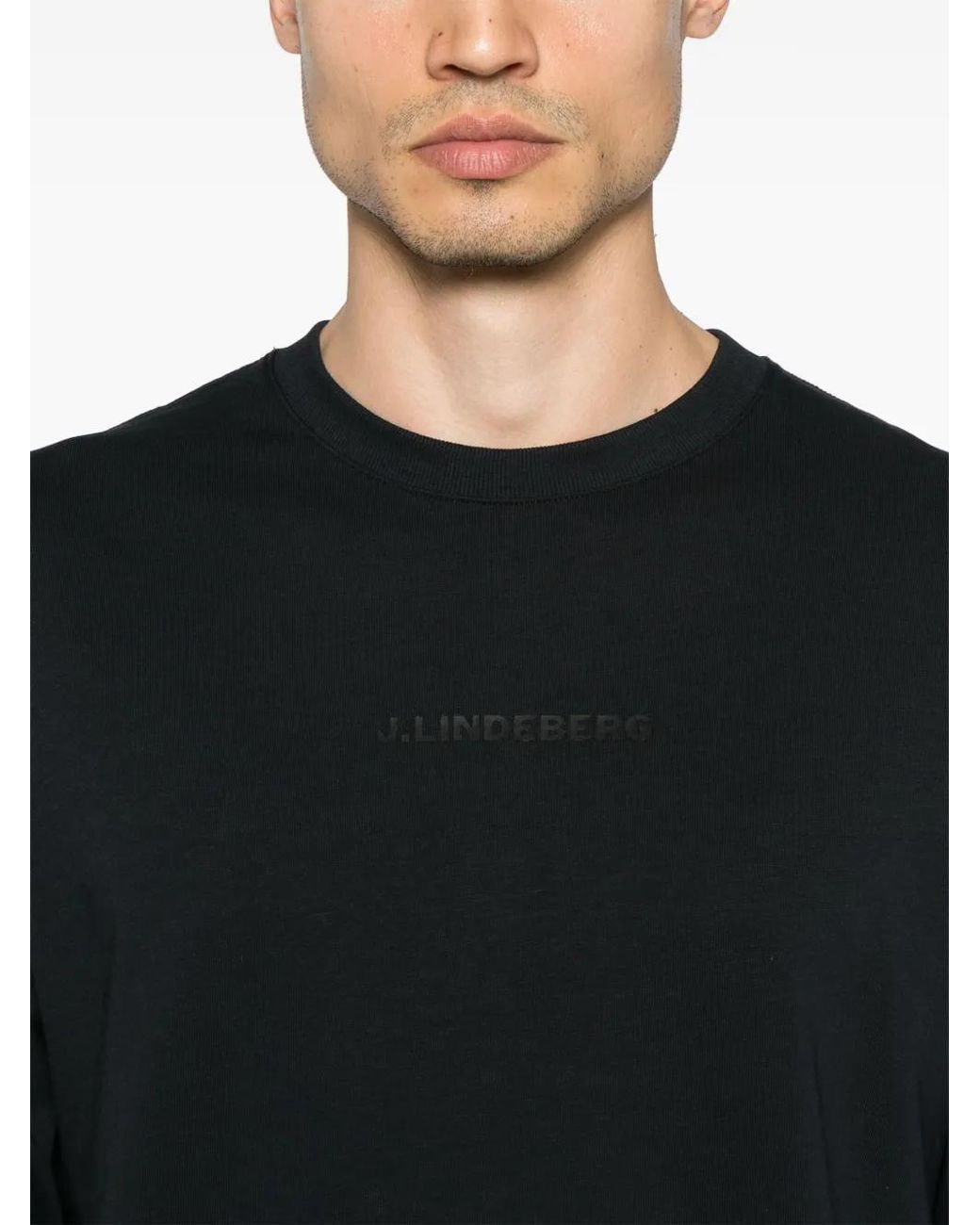 J.Lindeberg Black Hale T-Shirt for men