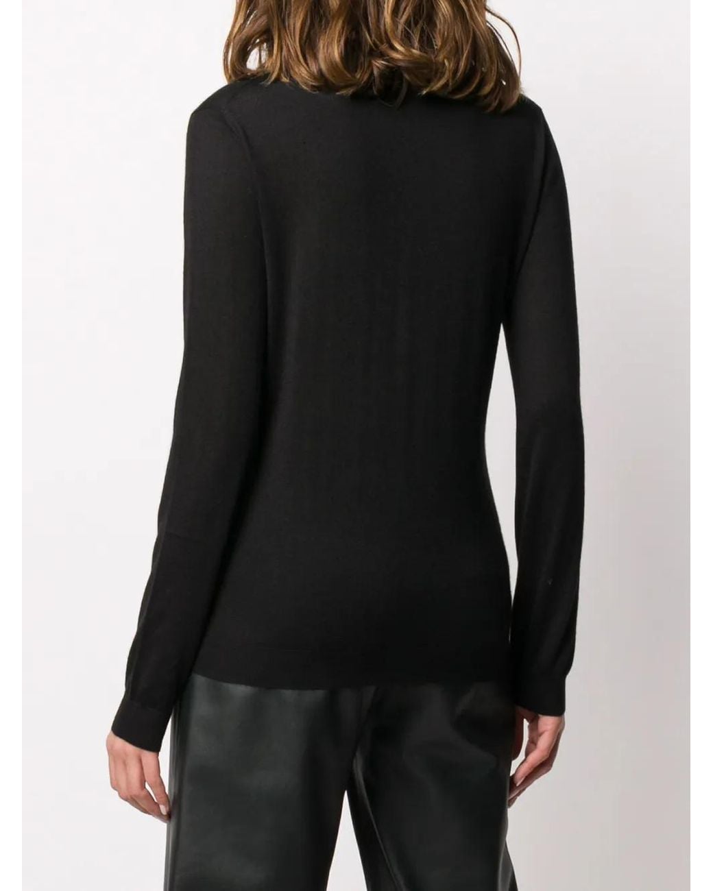 Tom Ford Black Long Sleeve Polo Shirt