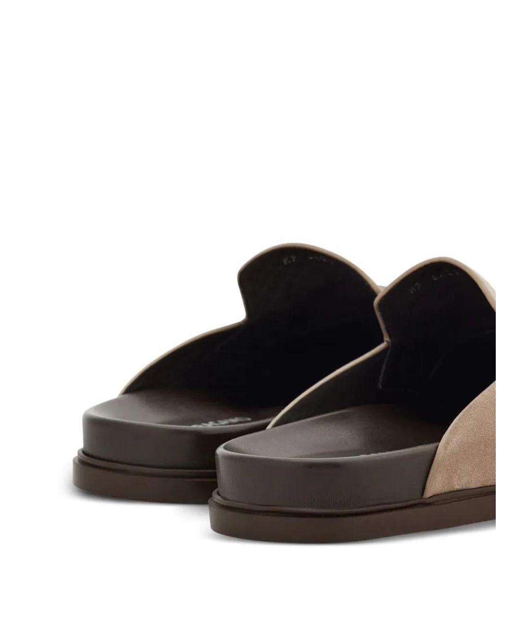 Ferragamo Natural Gancini Ornament Mules for men