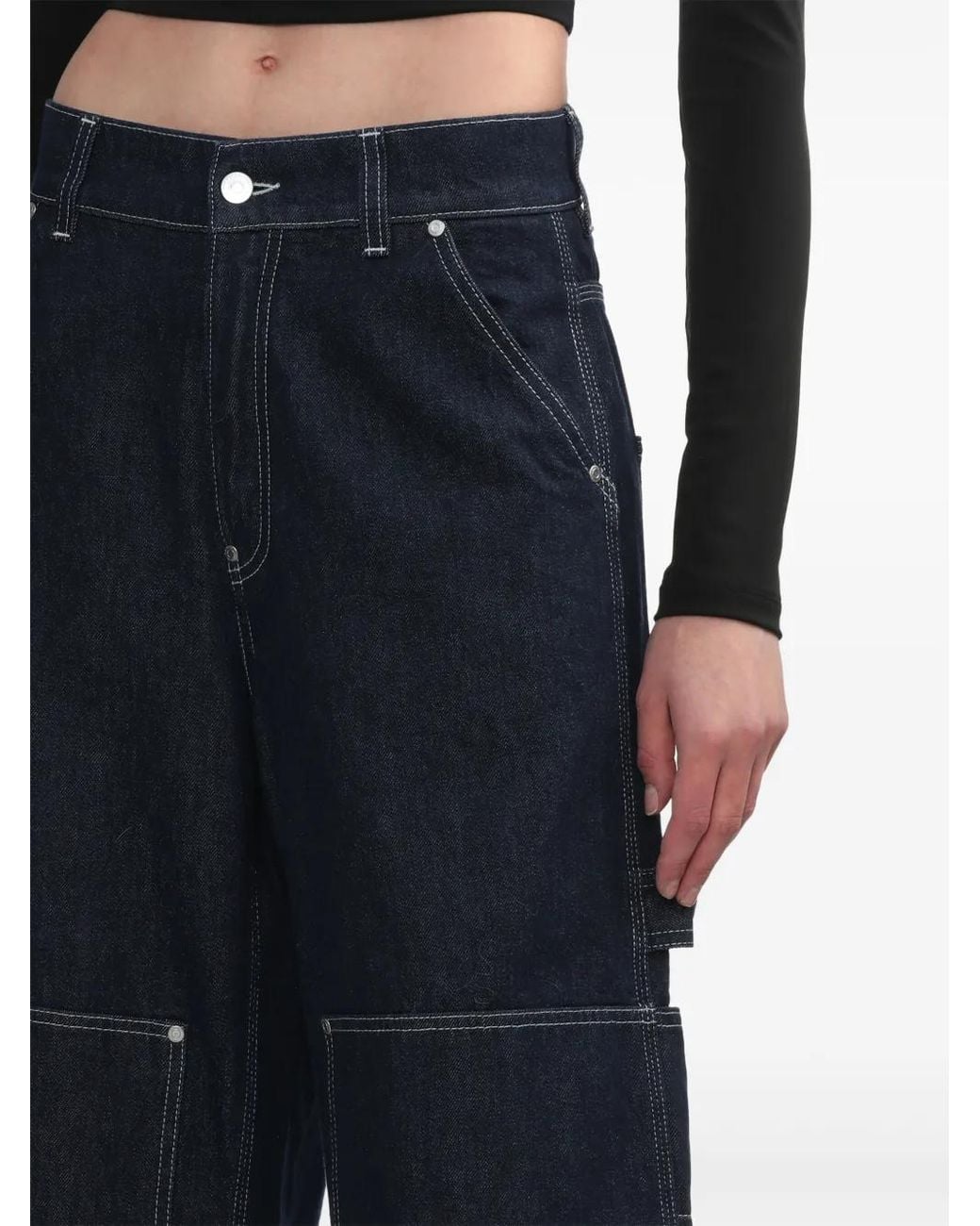 Vaqueros Cargo Rectos Stella McCartney de color Blue