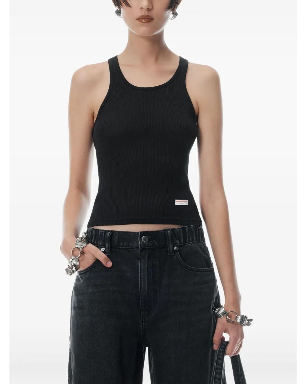 Alexander Wang Blue Logo-Embossed Balloon Jogger Trousers