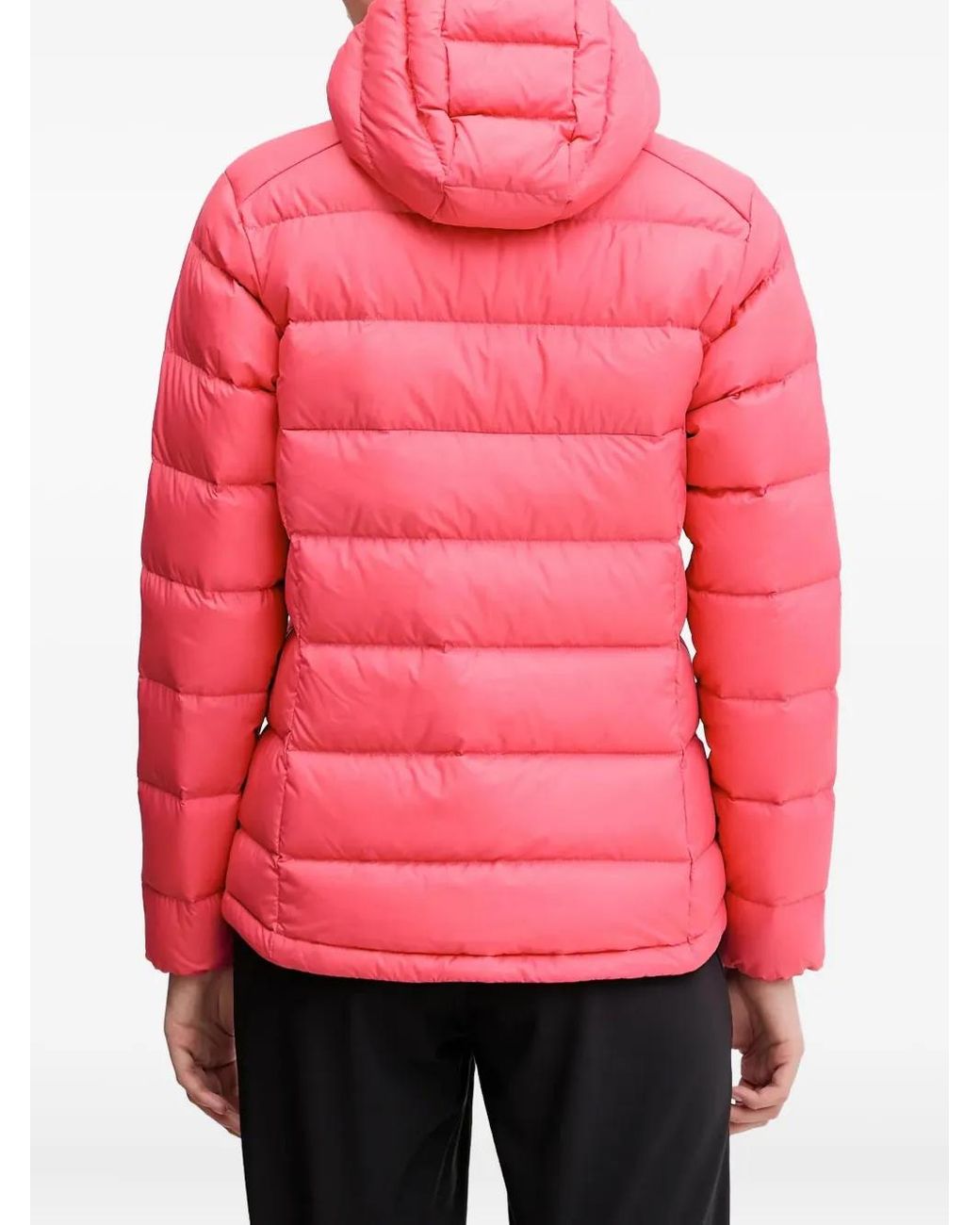 Jack Wolfskin Red Ather Down Hooded Quilted Performance Jacket
