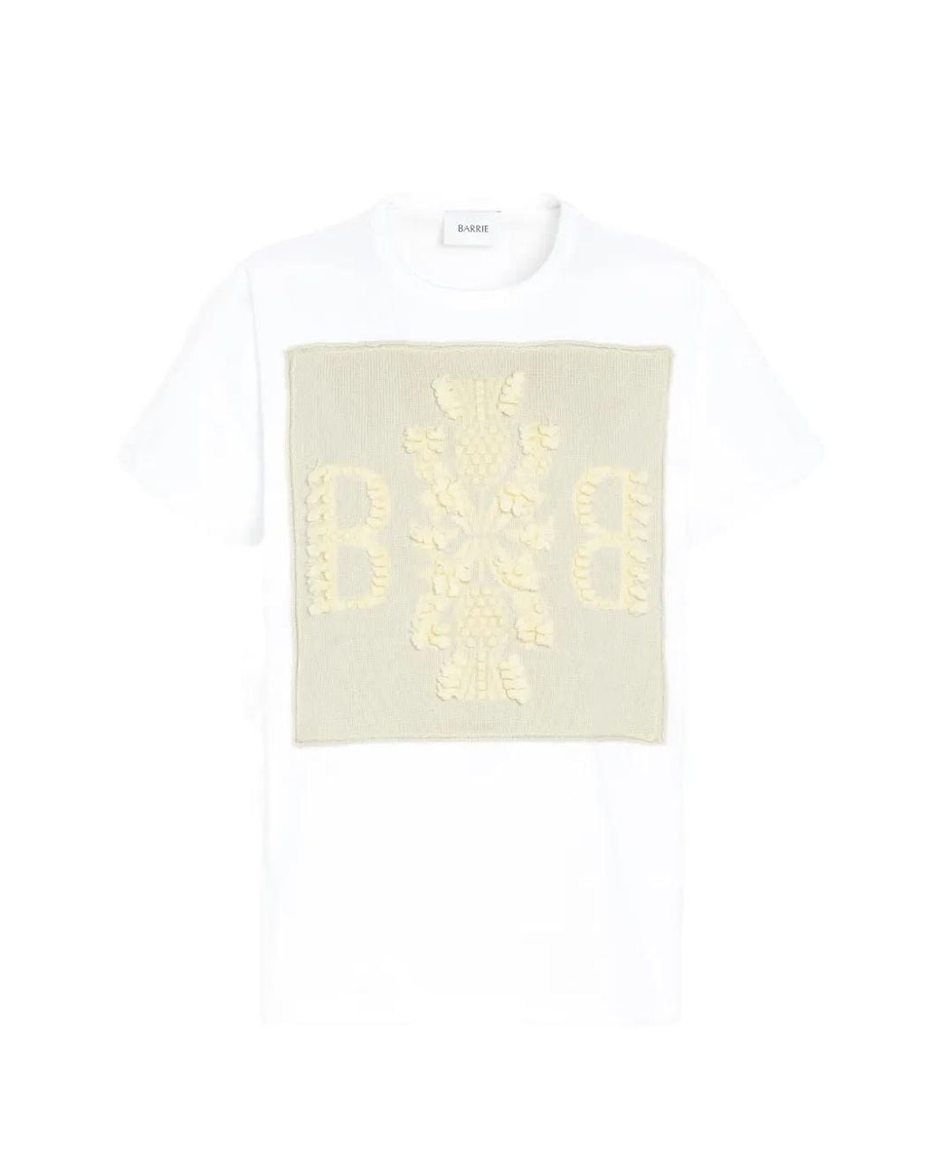 Barrie White Logo Cashmere-Patch T-Shirt