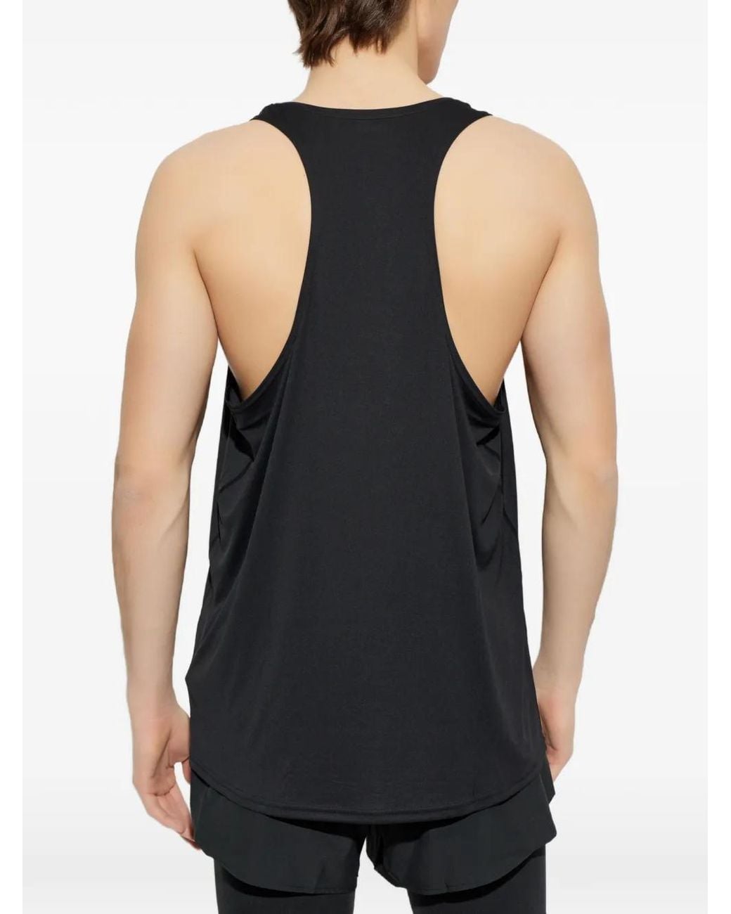 Adidas Black Adizero Essentials Running Singlet for men