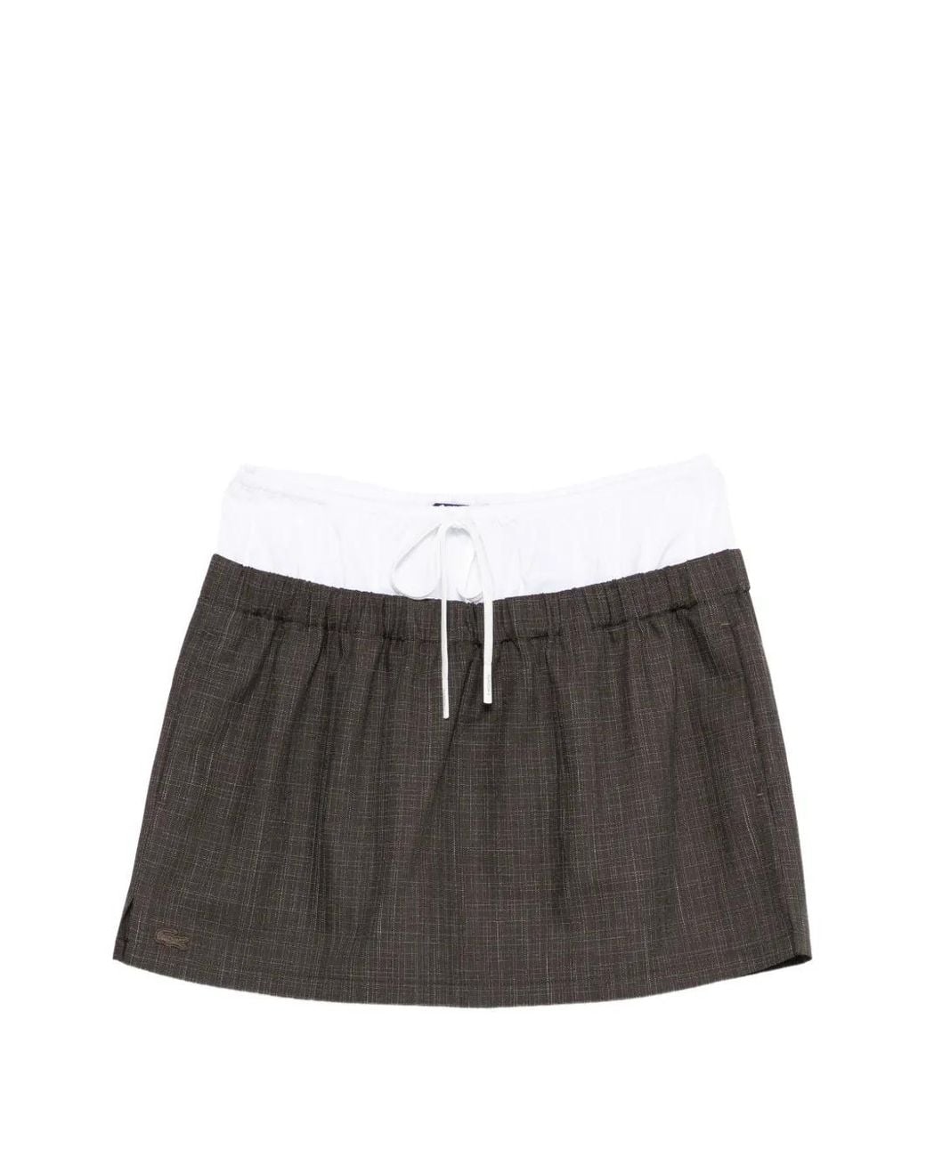Lacoste Black Nakamura Check Mini Skirt