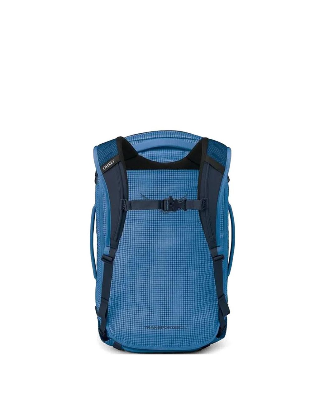 Osprey Blue Transporter Grid-Pattern Backpack