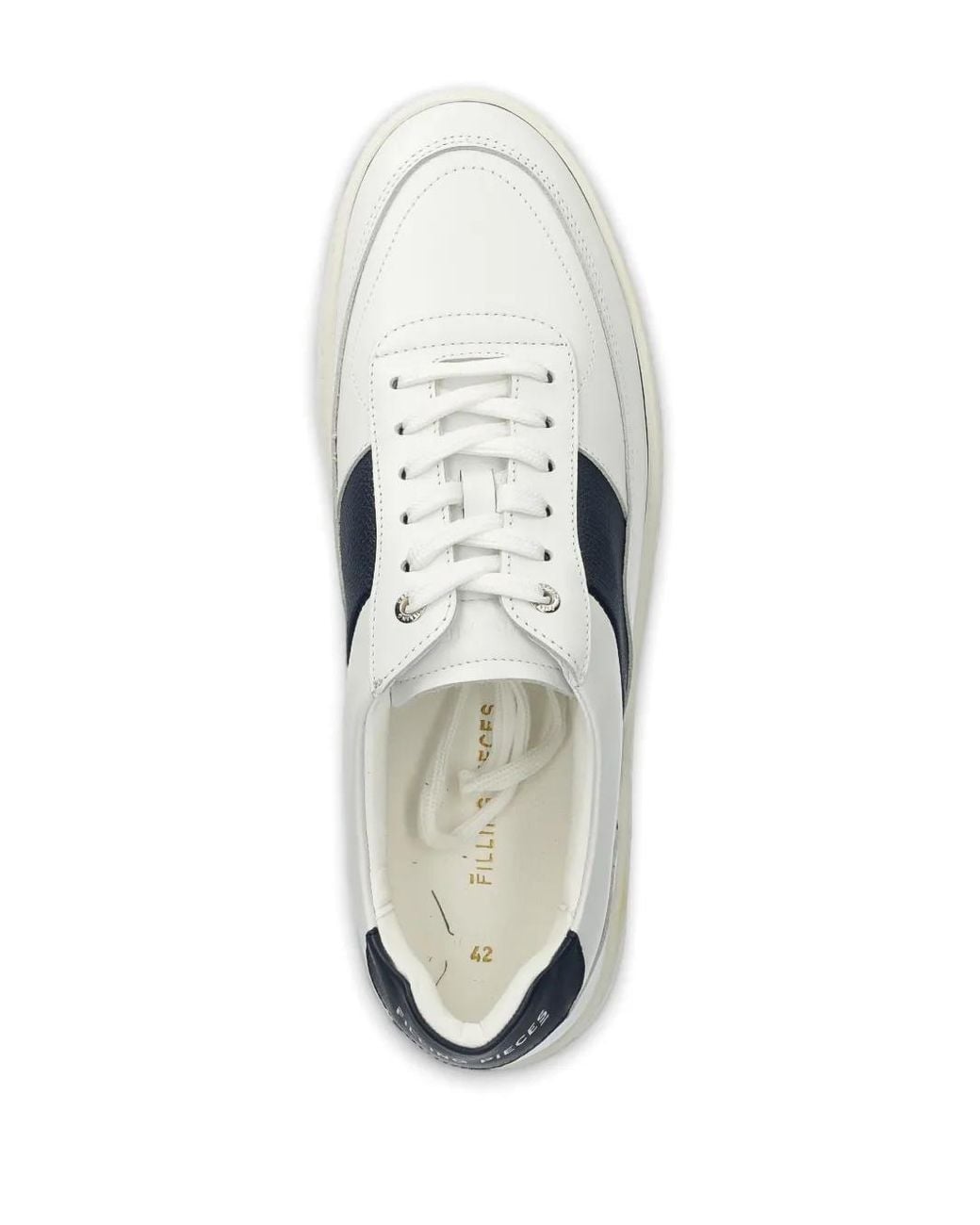 Filling Pieces White Leather Sneakers for men