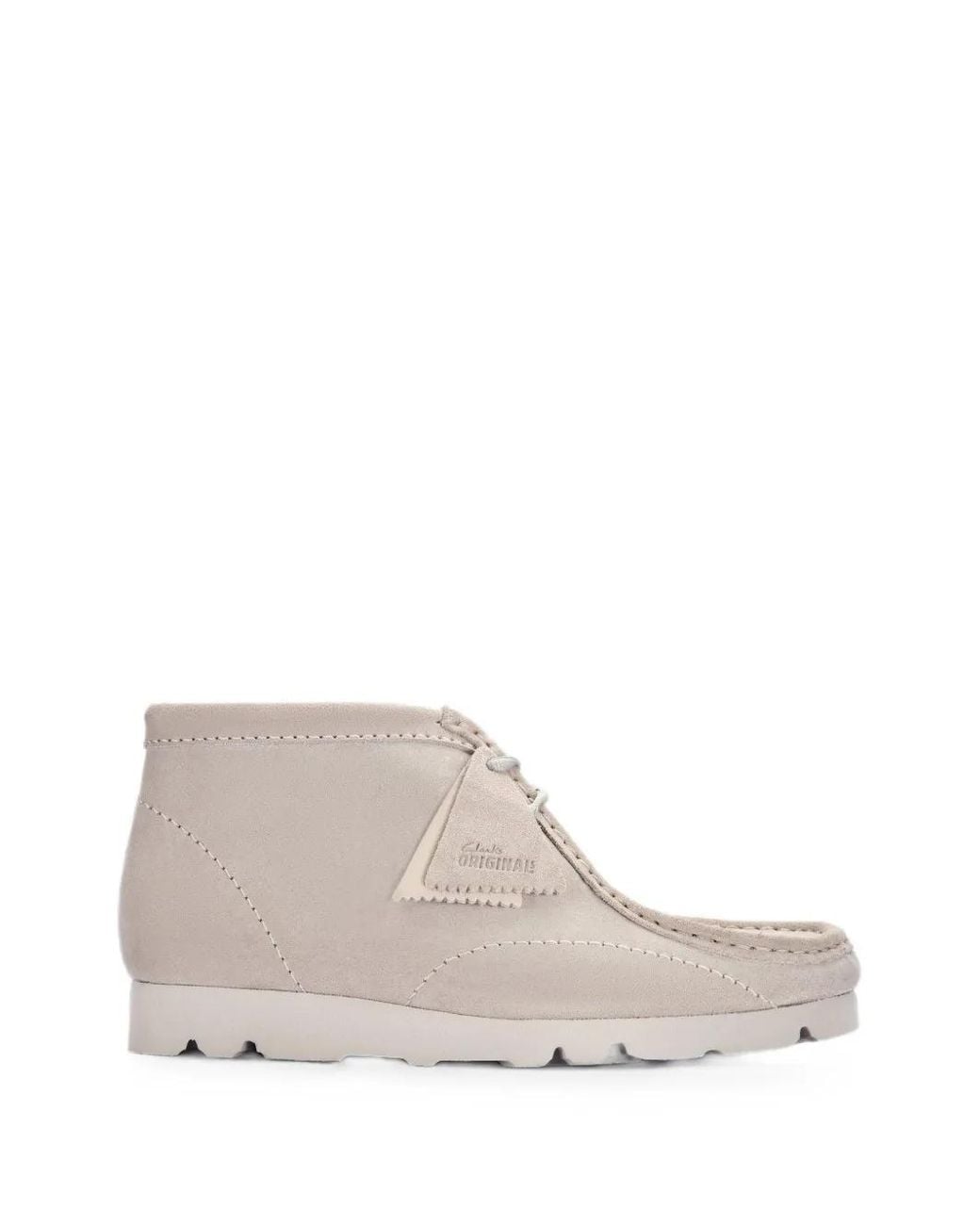 Clarks White Wallabee Boot Suede Desert Boots for men