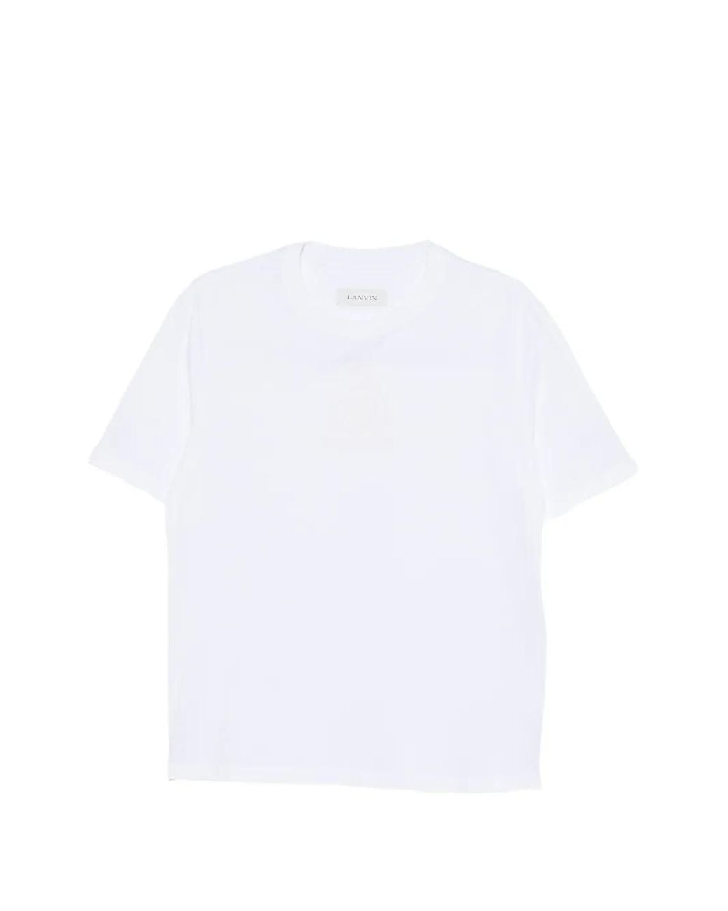 Lanvin White Crew-Neck T-Shirt for men