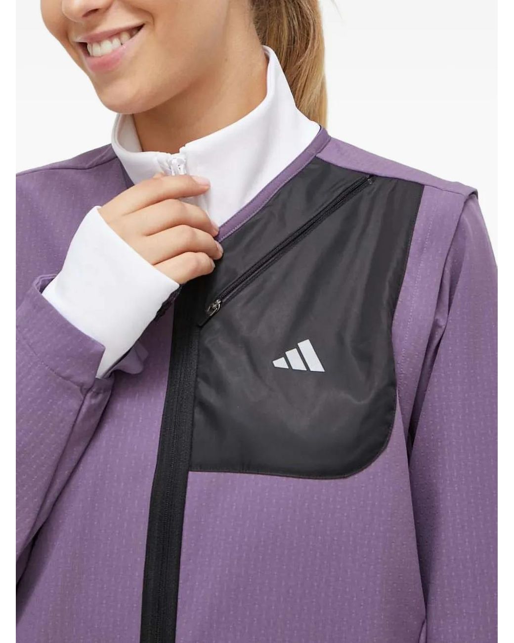 Adidas Purple Zip-Up Jacket