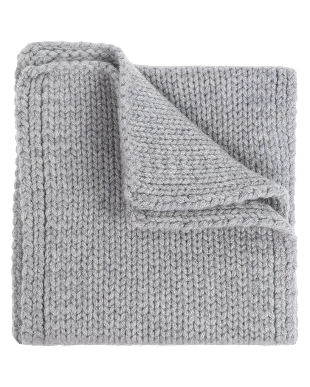 Lisa Yang Gray Chunky Knit Cashmere Sweater