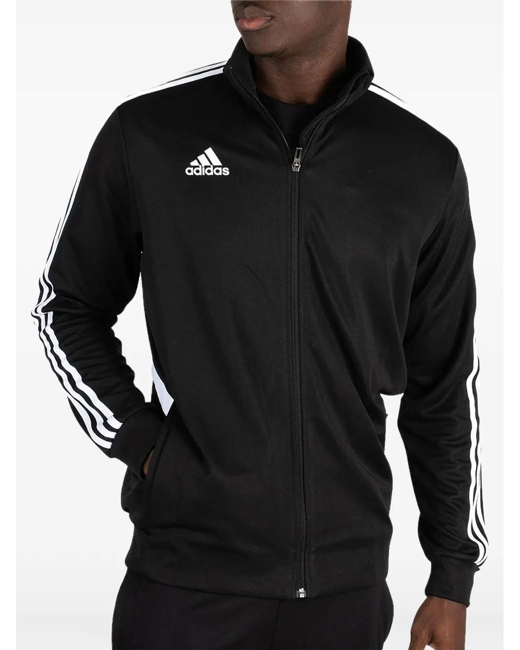 Adidas Black Tiro Zip-Up Jacket for men