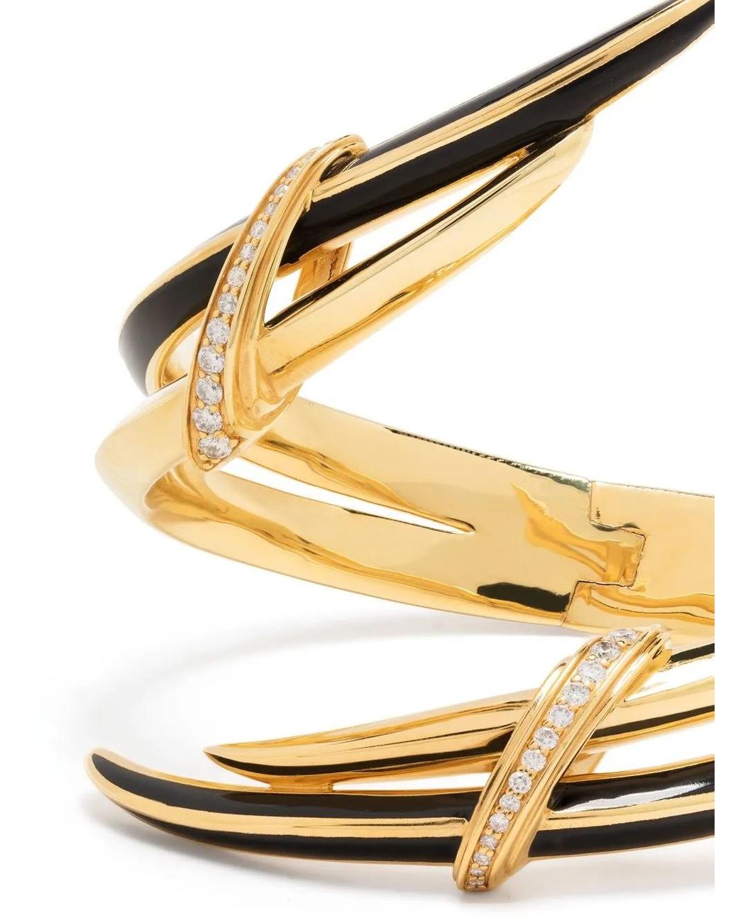 Shaun Leane Metallic Sabre Deco Statement Diamond Bracelet
